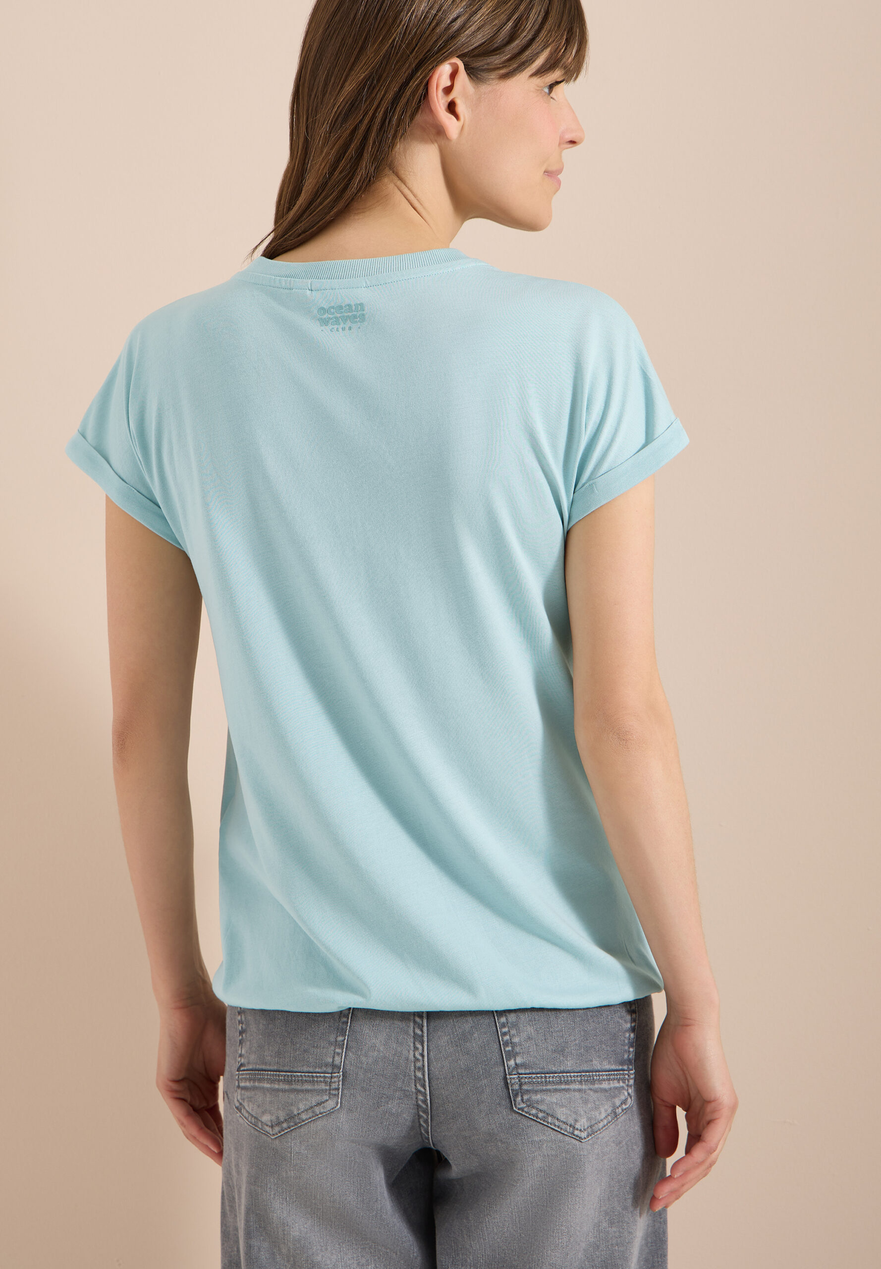 Kurzarm Shirt im Tunika-Look – Bild 3