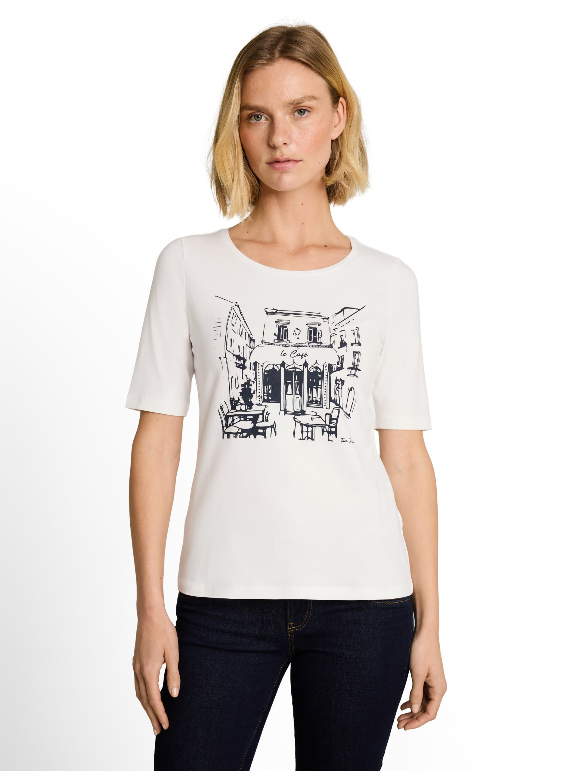 Slim Fit T-Shirt mit Print – Bild 2