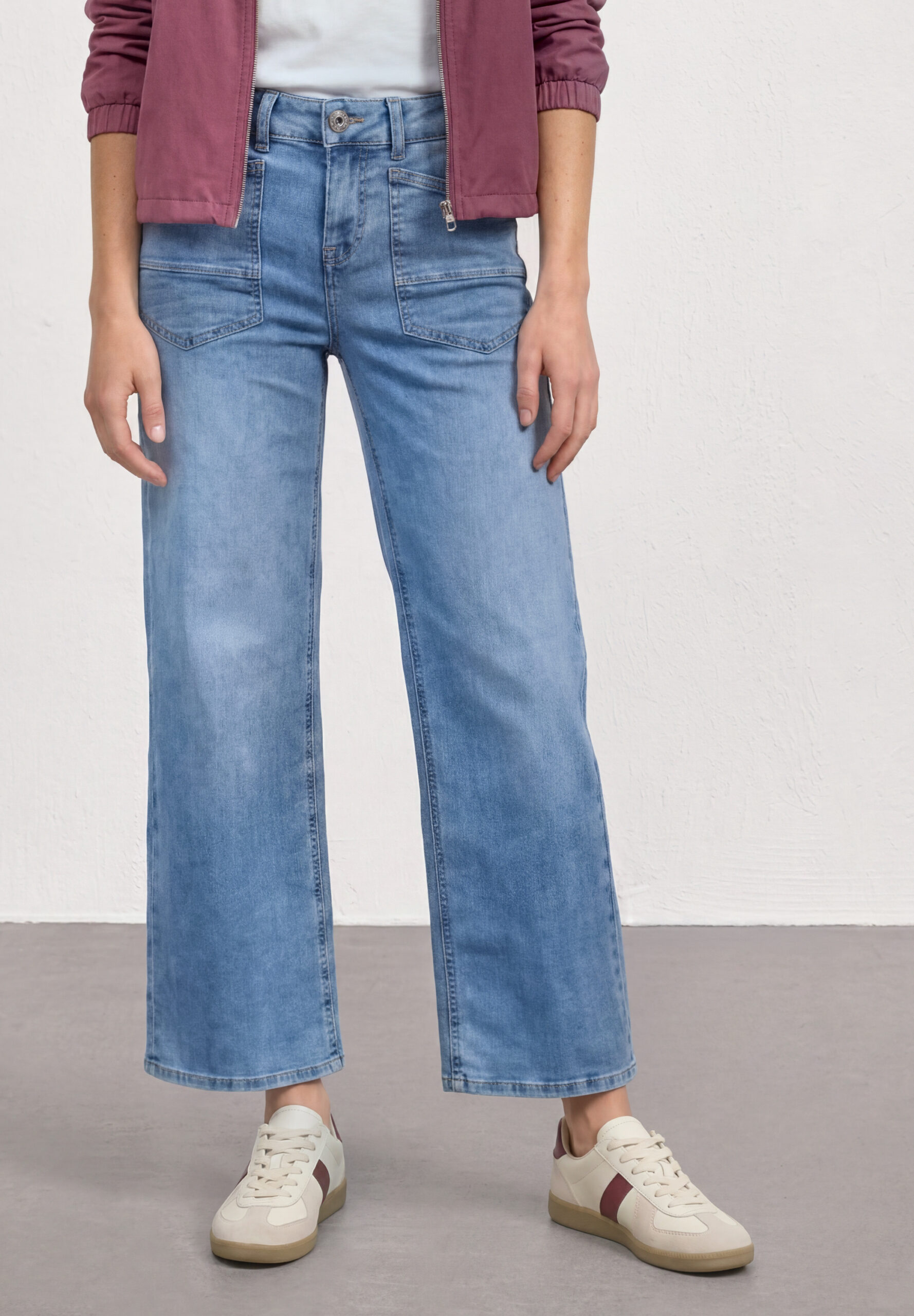 Mid Waist Wide Leg Jeans im Loose Fit – Bild 2