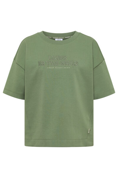 Kurzarm Sweatshirt mit Embroidery