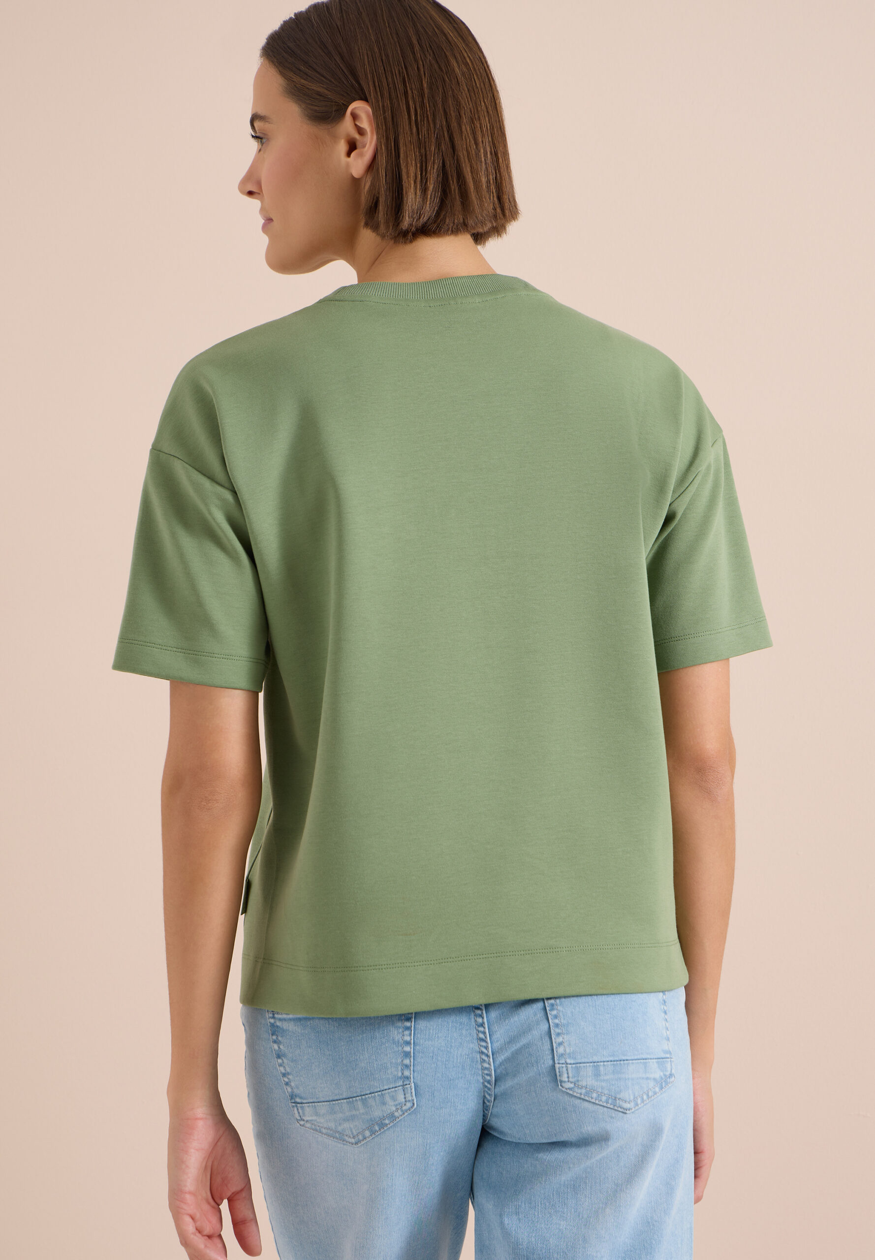 Kurzarm Sweatshirt mit Embroidery – Bild 3
