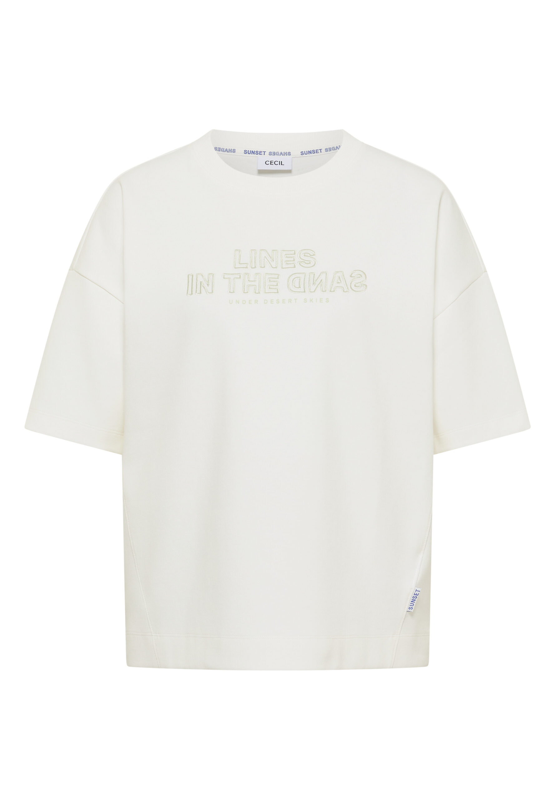 Kurzarm Sweatshirt mit Embroidery – Bild 4