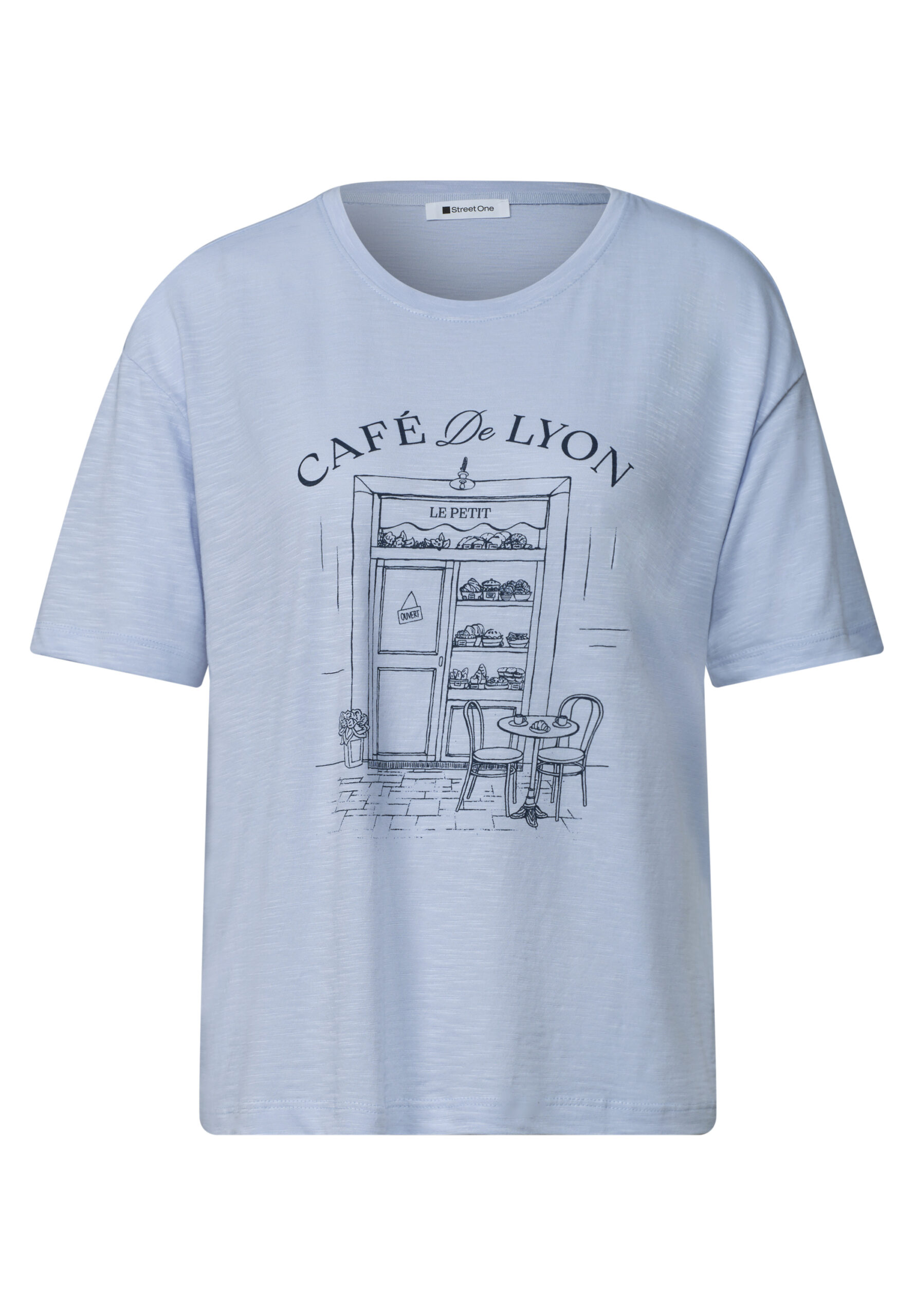 T-Shirt mit Rundhals und Frontprint – Bild 4