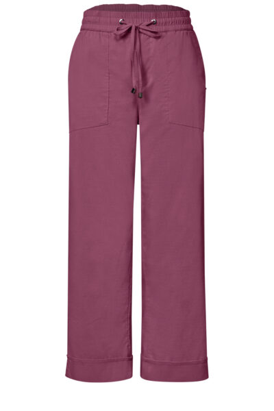 Straight Leg Hose im Casual Fit mit Turn-Up